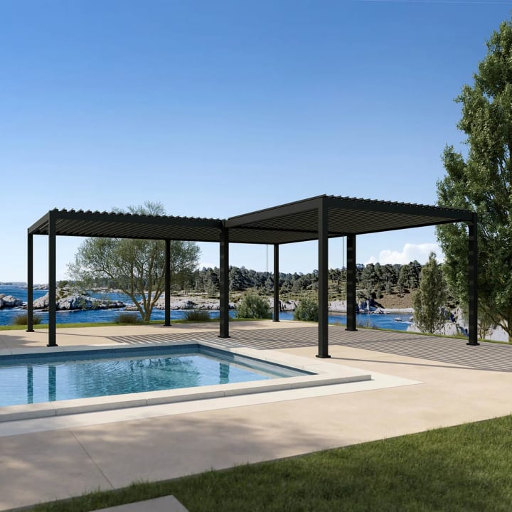 111DA Infinite 24'x24' L-Shape Pergola