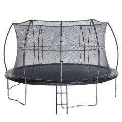 12' Round Trampoline with Protective Enclosure and Powder-Coated Ladder