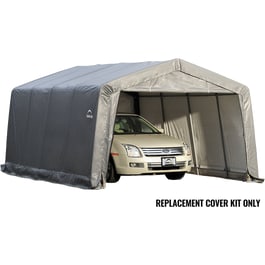 12 x 16 x 8 Replacement Cover Kit for Garage-in-a-Box® Shelter, Grey, Heavy Duty PVC 14.5 oz.