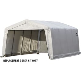 12 x 16 x 8 Replacement Cover Kit for Garage-in-a-Box® Shelter, White, Heavy Duty PVC 14.5 oz.