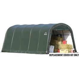 12 x 20 x 8 Replacement Cover Kit for Garage-in-a-Box RoundTop® Shelter, Green, Standard PE 7.5 oz.