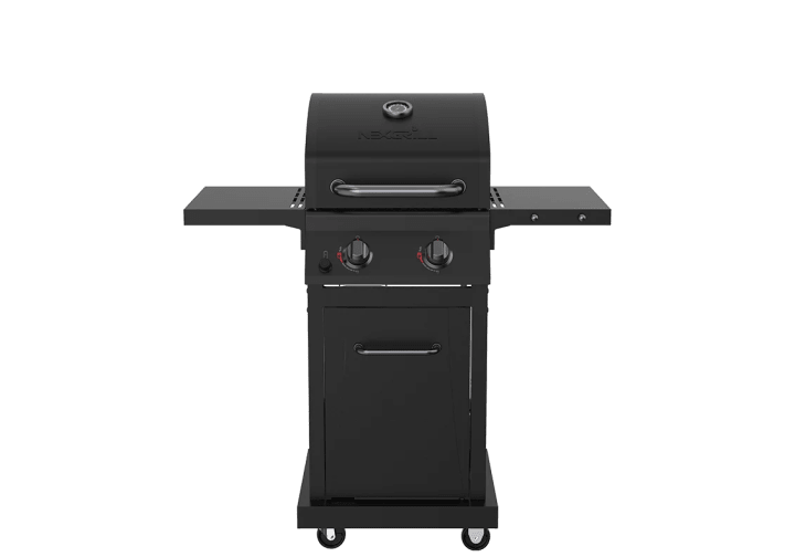2 Burner Liquid Propane Gas Grill in Black