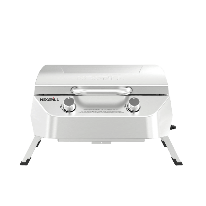 2-Burner Stainless Steel Portable Gas Grill
