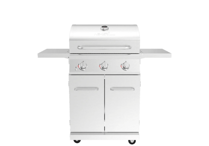 3 Burner Liquid Propane Gas Grill in Stainless Steel