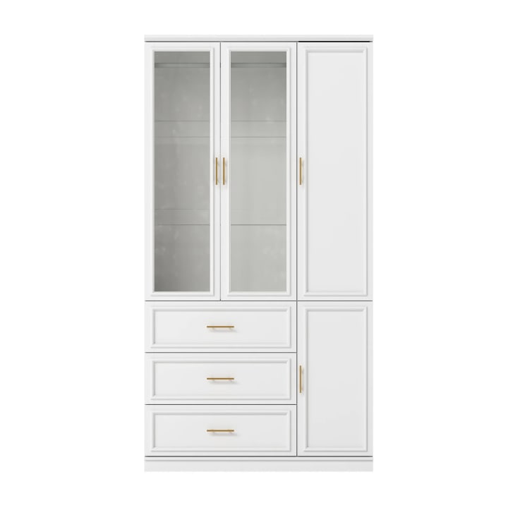 3-Door Wardrobe Armoire with Drawers