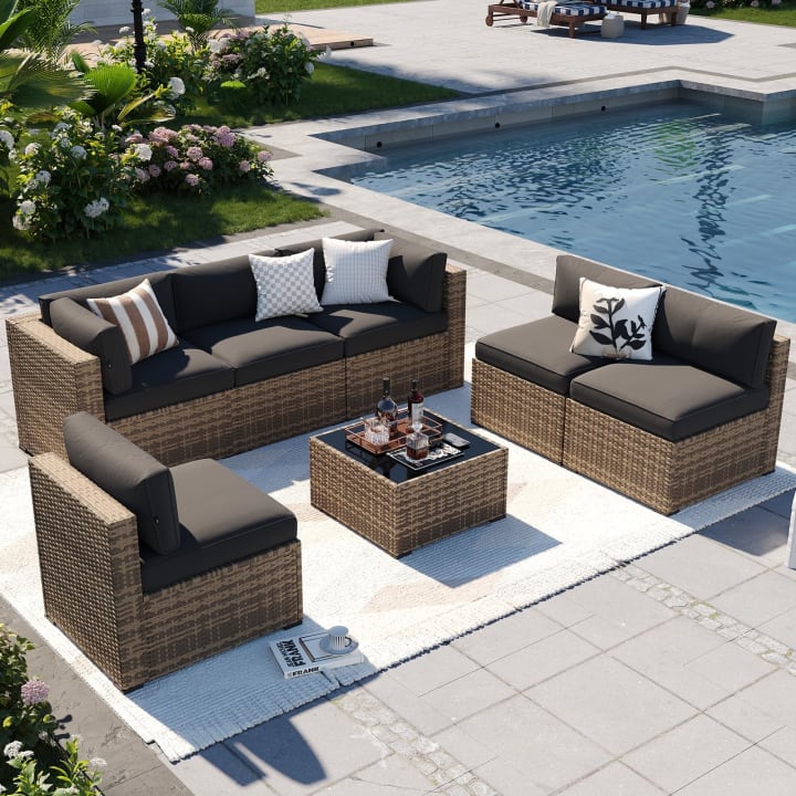 7-Piece Wicker Patio Furniture Set