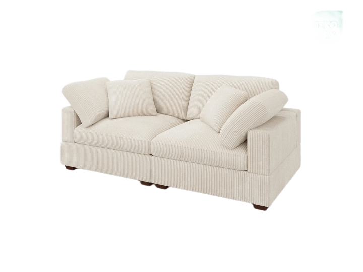 Altus Cozy 2-Piece Corduroy Cloud Loveseat