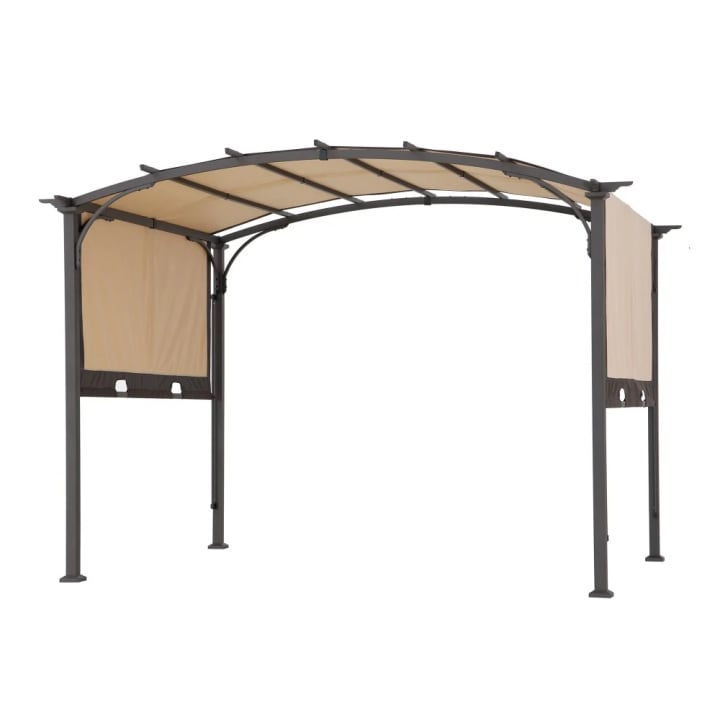Arcadia Adjustable Arched Pergola, 9' x 11'