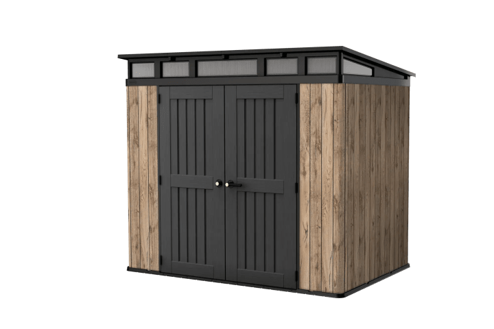 Aspen 8x6 Storage Shed - Pine Brown