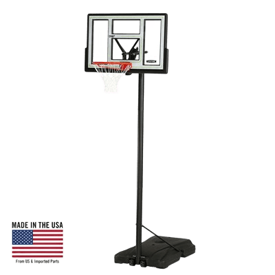 Adjustable Portable Basketball Hoop (46-Inch Polycarbonate)