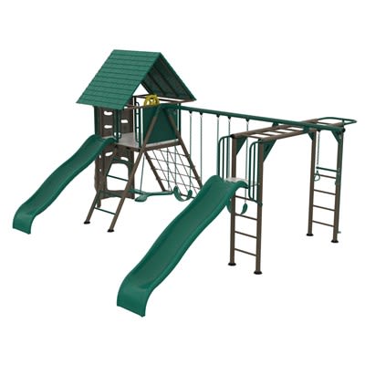 Big Stuff Deluxe Swing Set with Monkey Bars