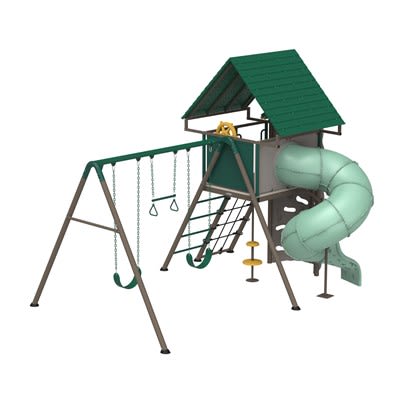 Big Stuff Swing Set with Tube Slide
