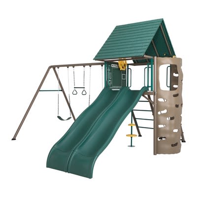 Big Stuff Two-Slide Swing Set