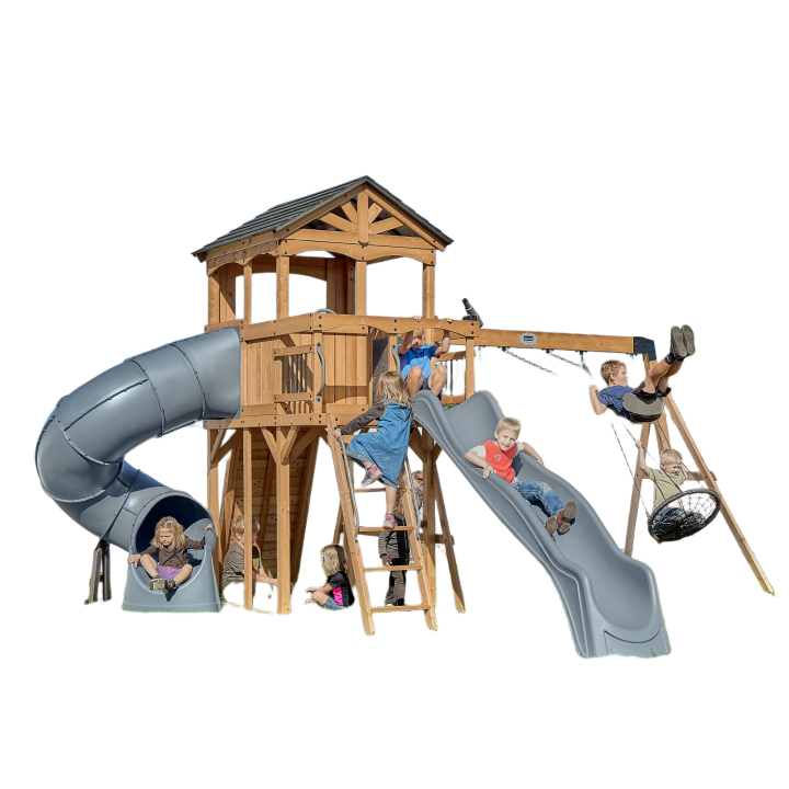 Dover Bay Swing Set with Tube Slide