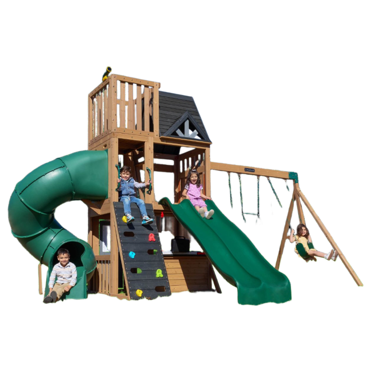 Horizon Lookout Wooden Outdoor Swing Set