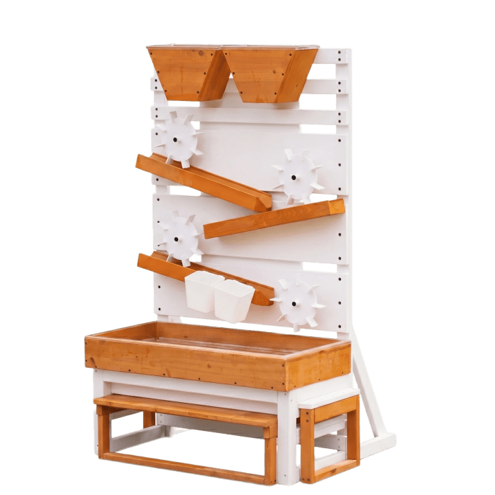 Avenlur Large Wooden Water Table – Multi-Level Sensory Play Station