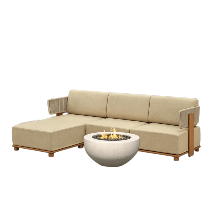 Breck L-Shaped Modular Outdoor Sectional