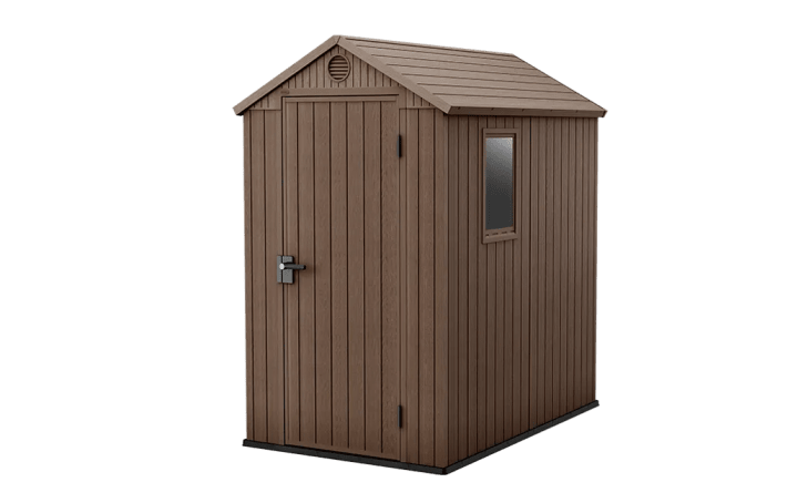 Darwin 4x6 Storage Shed - Brown