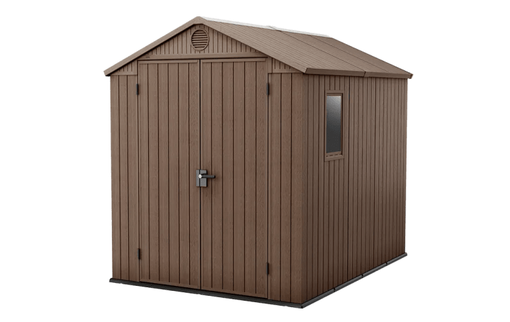 Darwin 6x8 Storage Shed - Brown