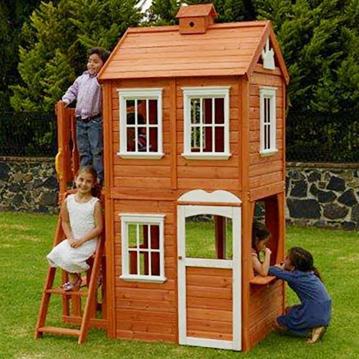 Double Decker Wood Playhouse