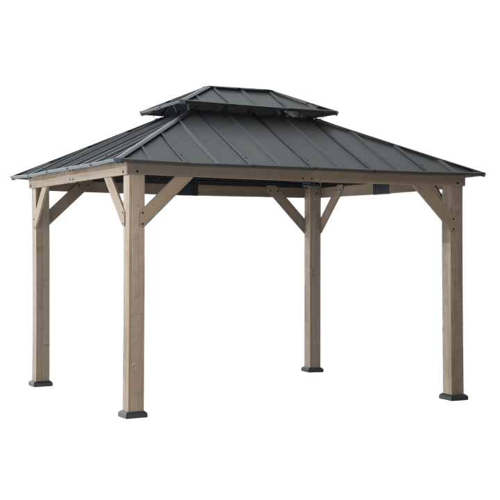 Double-Tier Cedar Gazebo, 10' x 12'