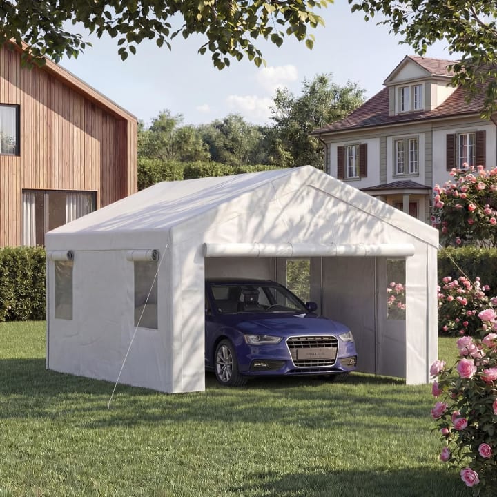 Enclosed Carport - 10' x 20'