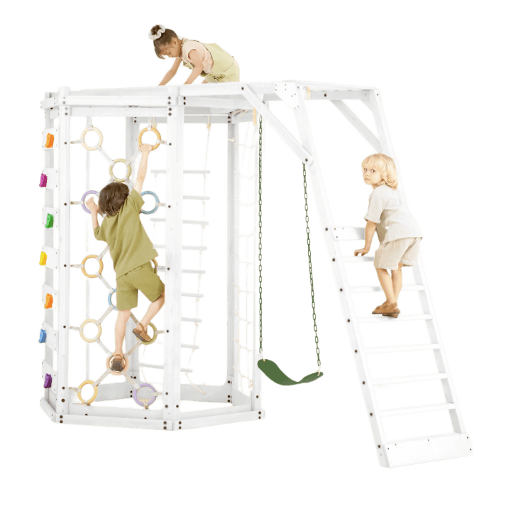 Hawthorn XL – White | Octagon Outdoor Jungle Gym
