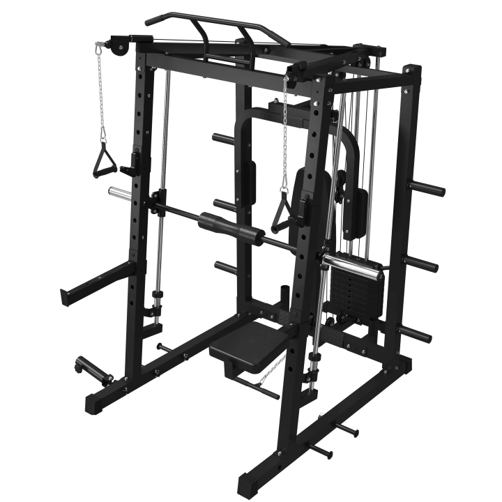 Hippo-Pro Smith Machine With Pec Deck Combo & Weight Stack System