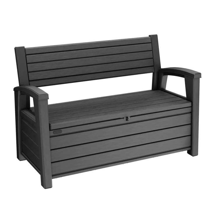 Hudson 60 Gallon Outdoor Storage Bench - Graphite