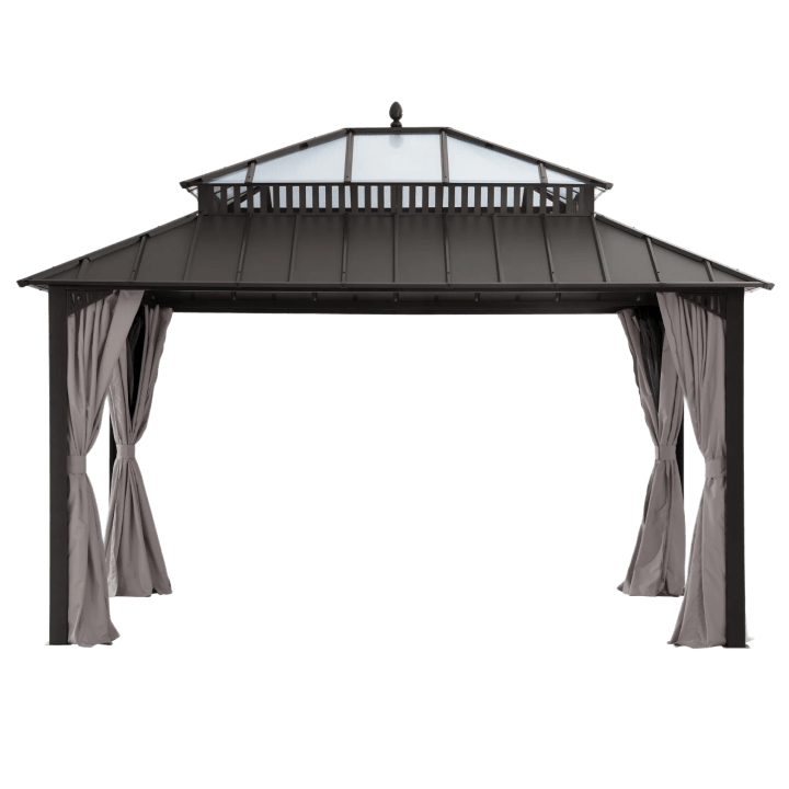 Kingston Horizon PC-Vent Gazebo - Brown, 12' x 14'