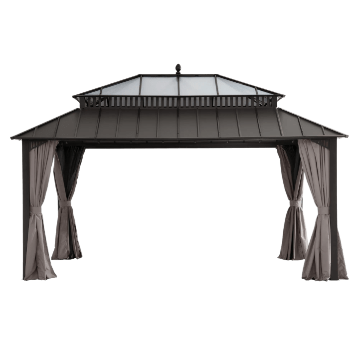 Kingston Horizon PC-Vent Gazebo - Brown, 12' x 16'