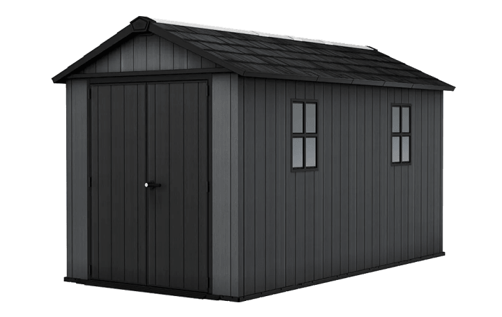 Newton Plus 7.5x13 Storage Shed - Graphite