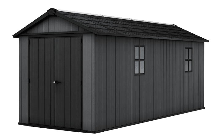 Newton Plus 7.5x17 Storage Shed - Graphite