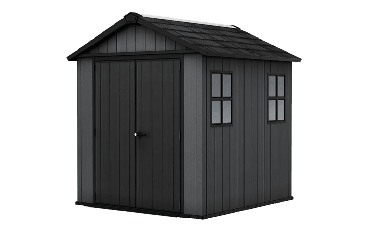 Newton Plus 7.5x7 Storage Shed - Graphite