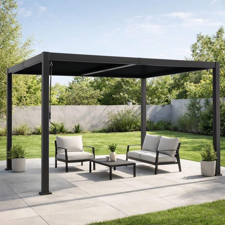Outdoor Louvered Pergola  10'x 12'