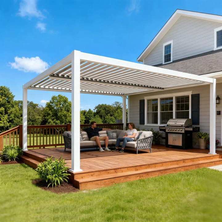 Outdoor Louvered Pergola 12'x 16'