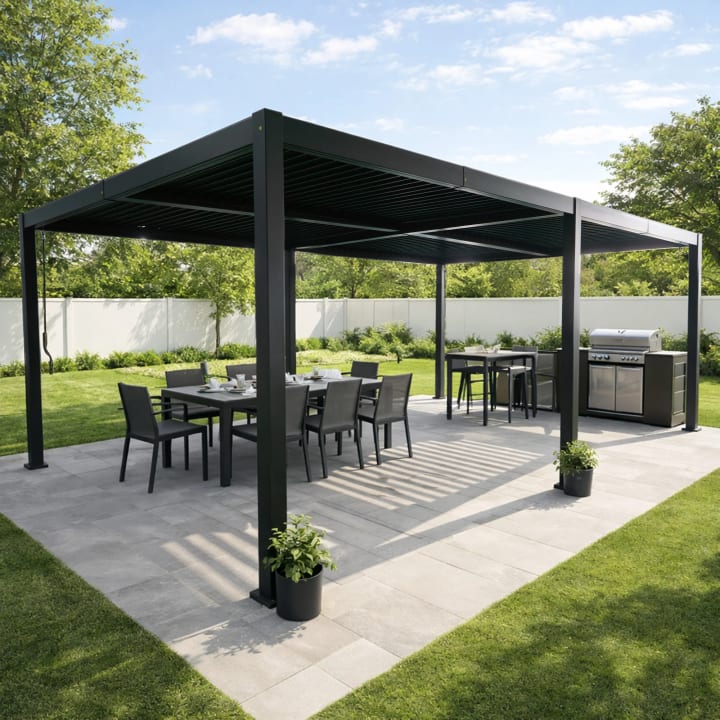 Outdoor Louvered Pergola 12' x 20'