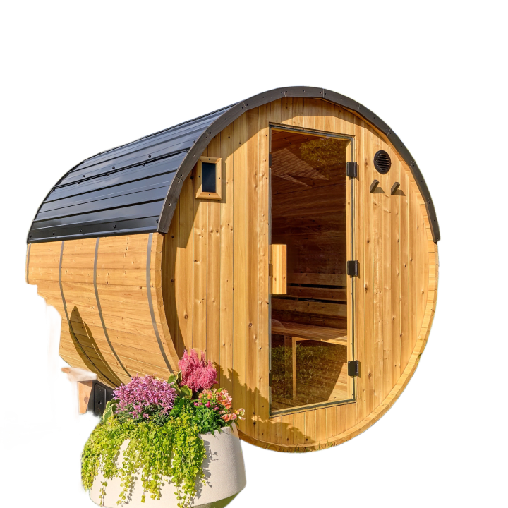 Paxton Outdoor Barrel Sauna – 4-6 Person