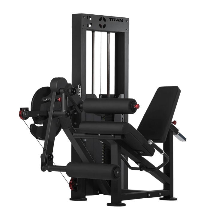 Selectorized Leg Extension and Curl Machine