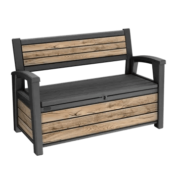 Signature 60 Gallon Outdoor Storage Bench - Pine Brown