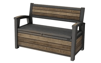 Signature 60 Gallon Outdoor Storage Bench - Walnut Brown