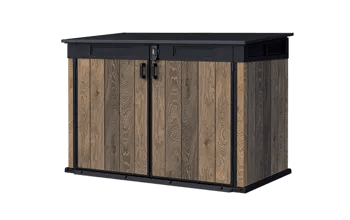 Signature Horizontal Storage Shed - Walnut Brown