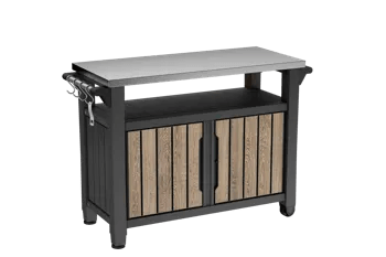 Signature Unity XL Outdoor Kitchen Cart with Storage - Ashwood Brown