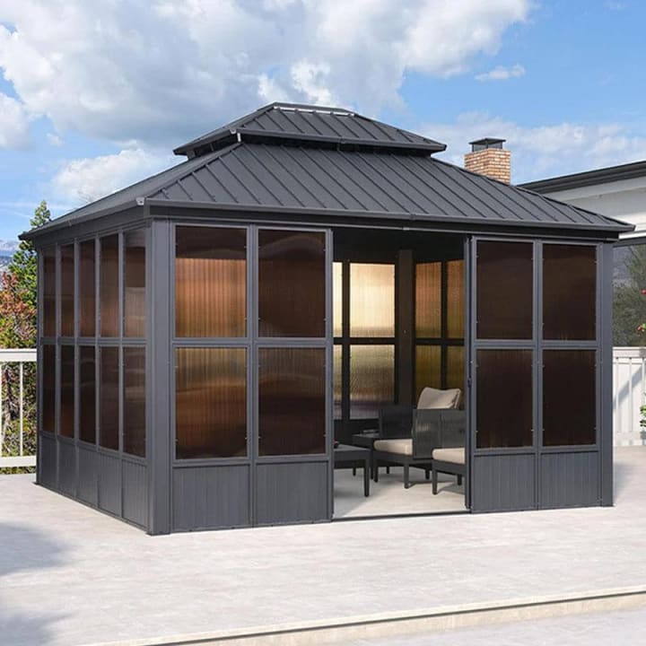 Sunroom Hardtop Gazebo Solarium - 12' x 14'
