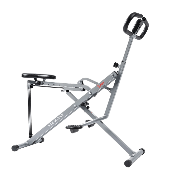 Upright Row-N-Ride® Squat Assist Trainer Machine for Abs and Glute Workout - Pink