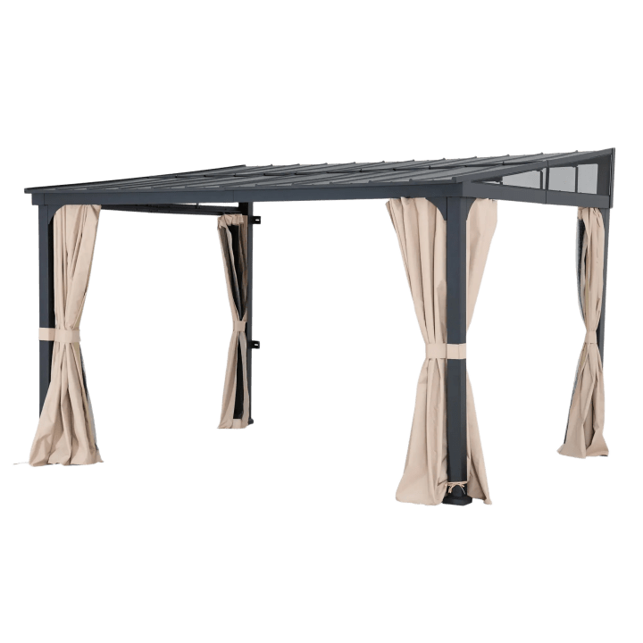 Vista Hardtop Wall-Mounted Gazebo, 10' x 12'