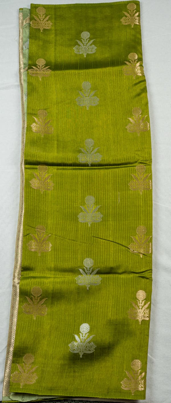 Linen Silk - Seaweed Green