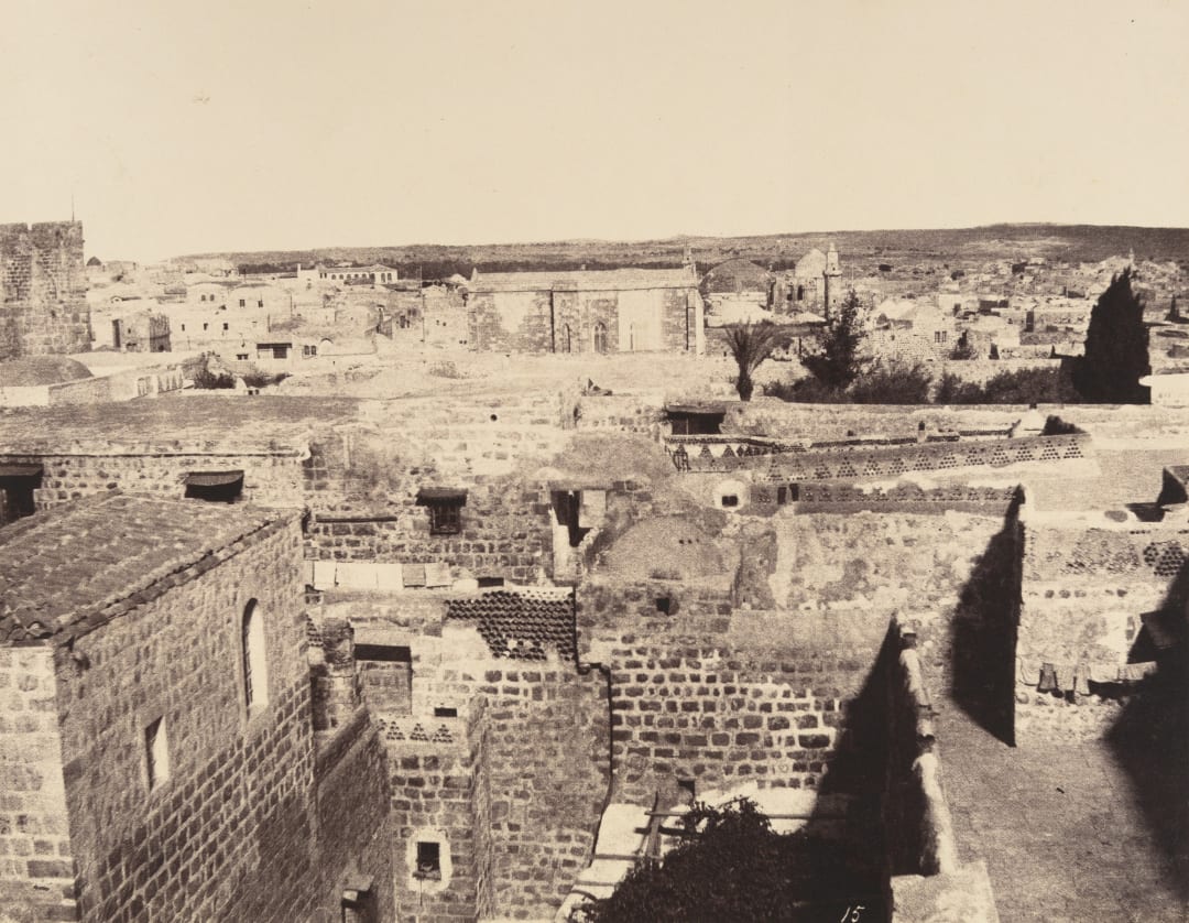 Jerusalem: Protestant chapel and surroundings.
