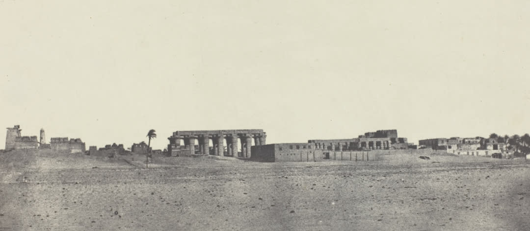 Luxor, General View of the Ruins, Thebes;  Courtesy of the Art Institute of Chicago