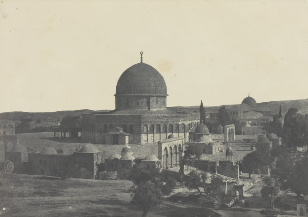 Jerusalem, Dome of the Rock Mosque, Palestine.;  Courtesy of the Art Institute of Chicago